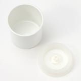 液体とニオイが漏れないバルブ付密閉ホーロー保存容器・丸型