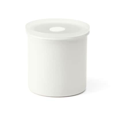 液体とニオイが漏れないバルブ付密閉ホーロー保存容器・丸型