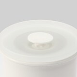 液体とニオイが漏れないバルブ付密閉ホーロー保存容器・丸型