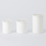 液体とニオイが漏れないバルブ付密閉ホーロー保存容器・丸型