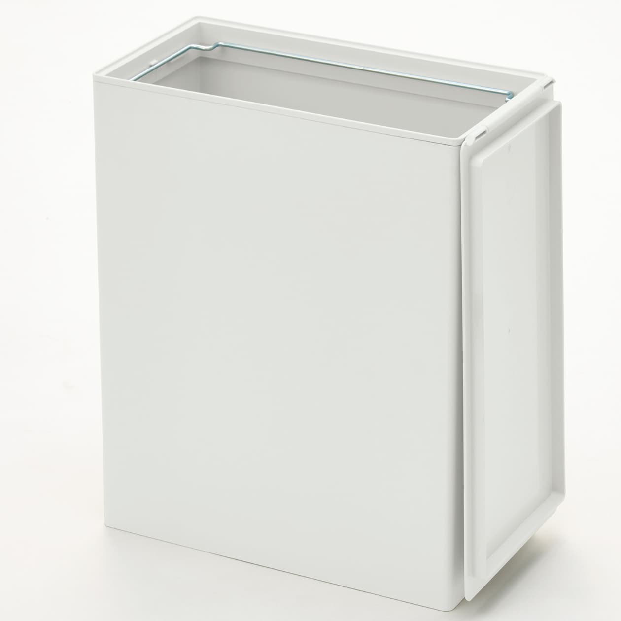 ポリプロピレンごみ箱・角型・袋止め付／大（約11L）（G） | 無印良品
