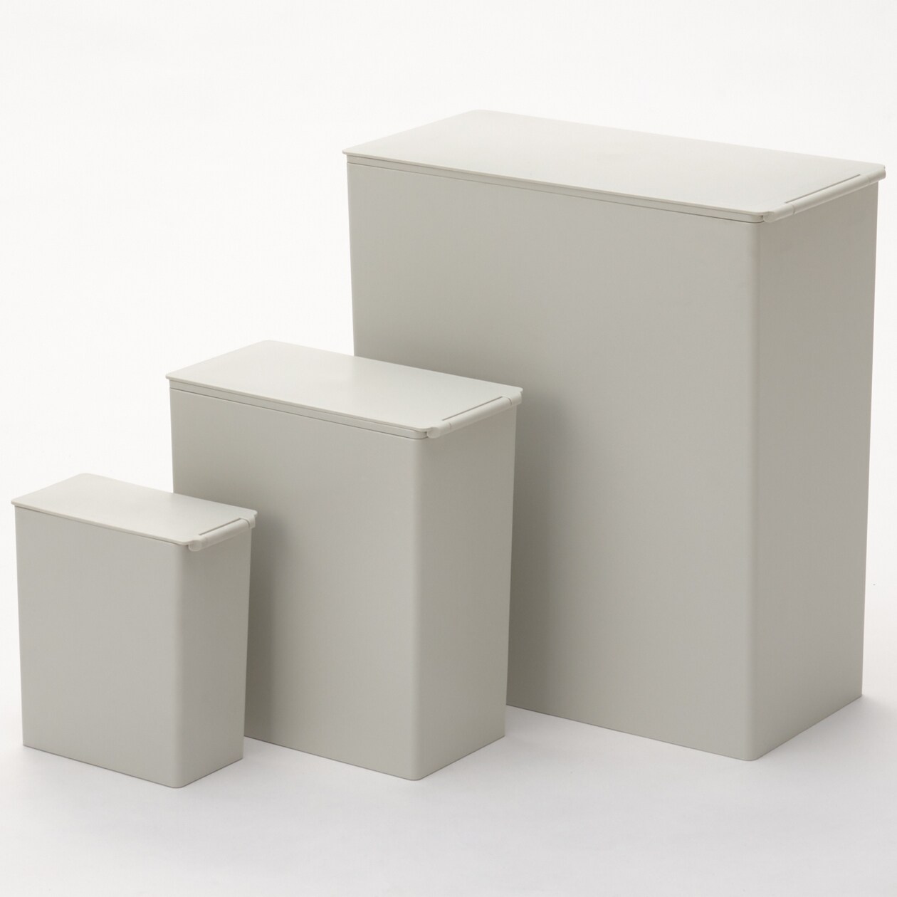 ポリプロピレンごみ箱・角型・袋止め付／小（約3L）（G） | 無印良品