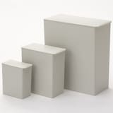 ポリプロピレンごみ箱・角型・袋止め付／小（約３Ｌ）（Ｇ）