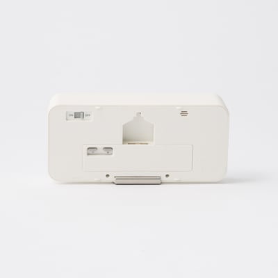 【パーツ】デジタル時計・中　ホワイト　電池ふた
