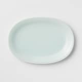 青白磁　オーバル皿
