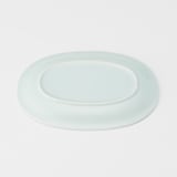 青白磁　オーバル皿