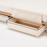 ベッドフレーム用帆布バスケット・小