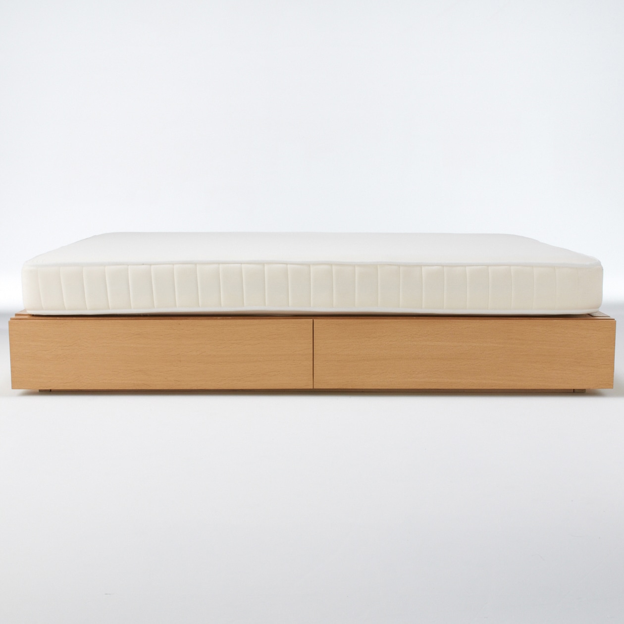 収納ベッド・クイーン・オーク材