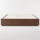 収納ベッド・クイーン・ウォールナット材