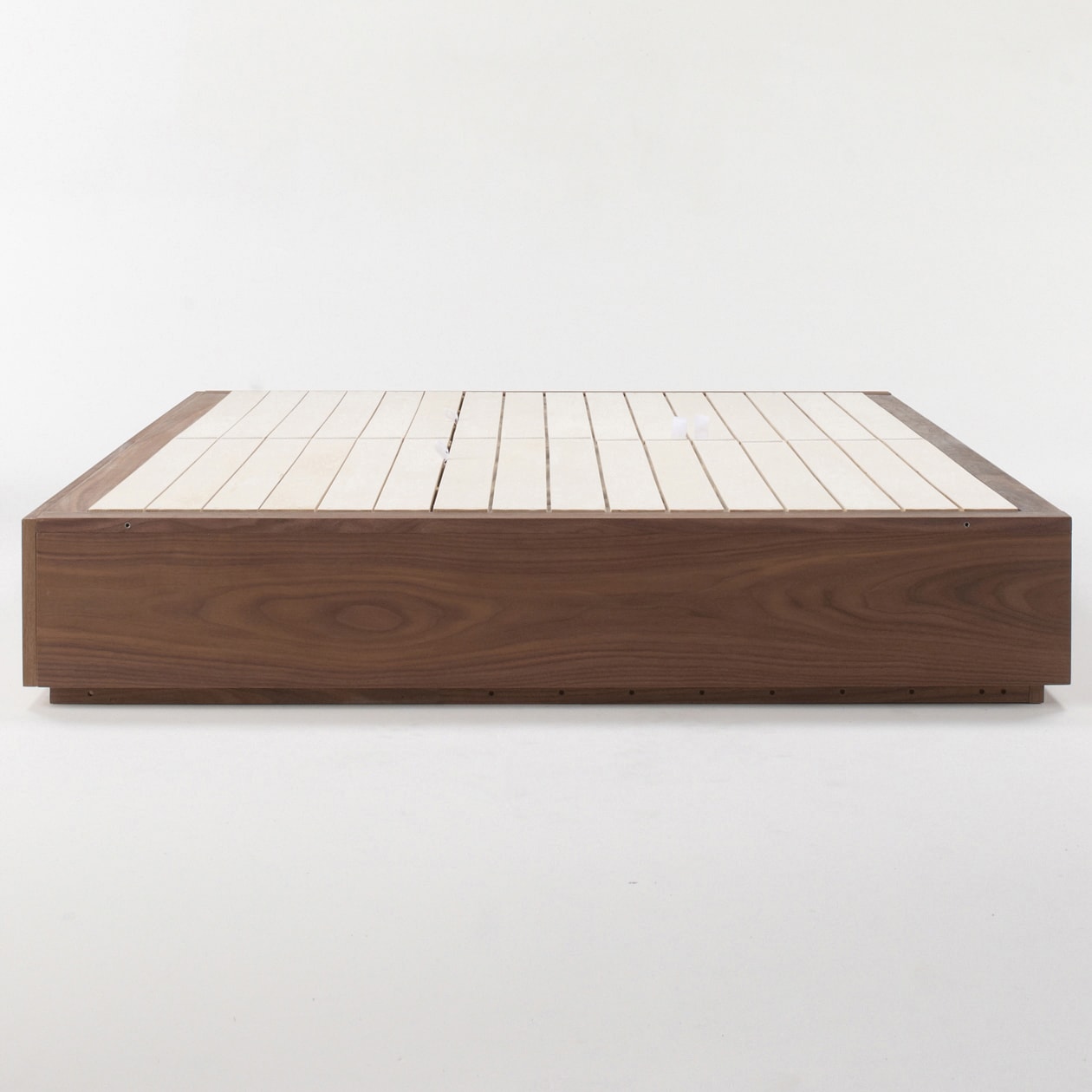 収納ベッド・クイーン・ウォールナット材