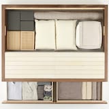 収納ベッド・クイーン・ウォールナット材