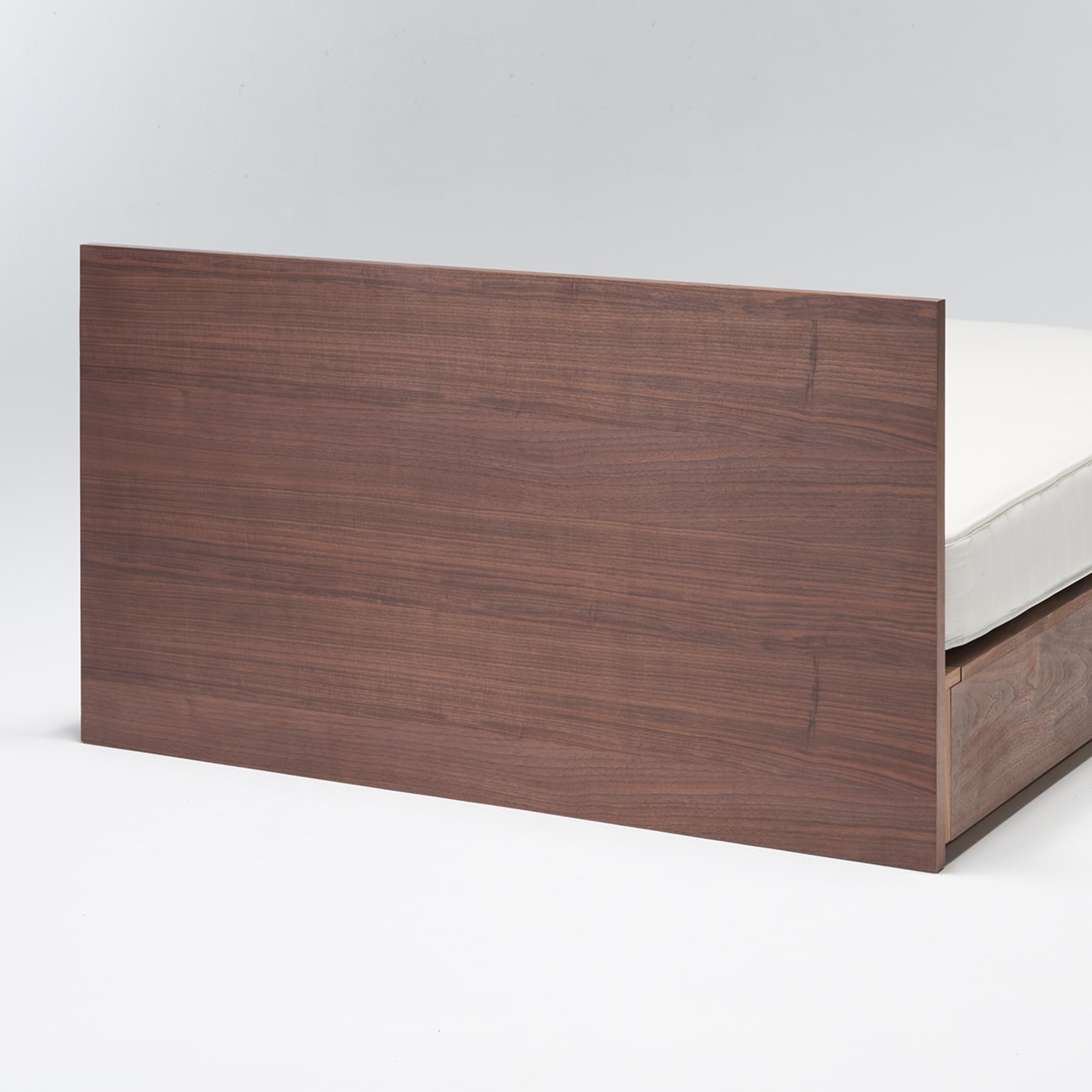 収納ベッド用ヘッドボード・クイーン・ウォールナット材