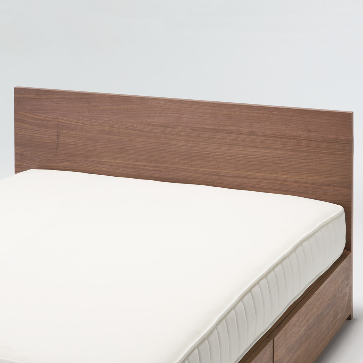 収納ベッド用ヘッドボード・キング・ウォールナット材