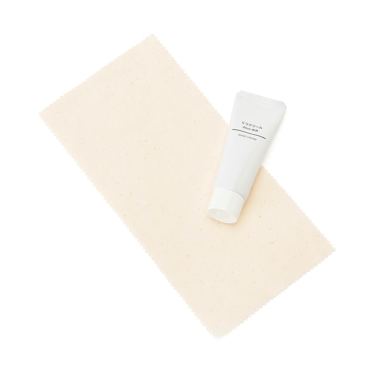 くつクリーム クロス付 内容量４５ｍｌ 無色 シューケア用品 通販 無印良品