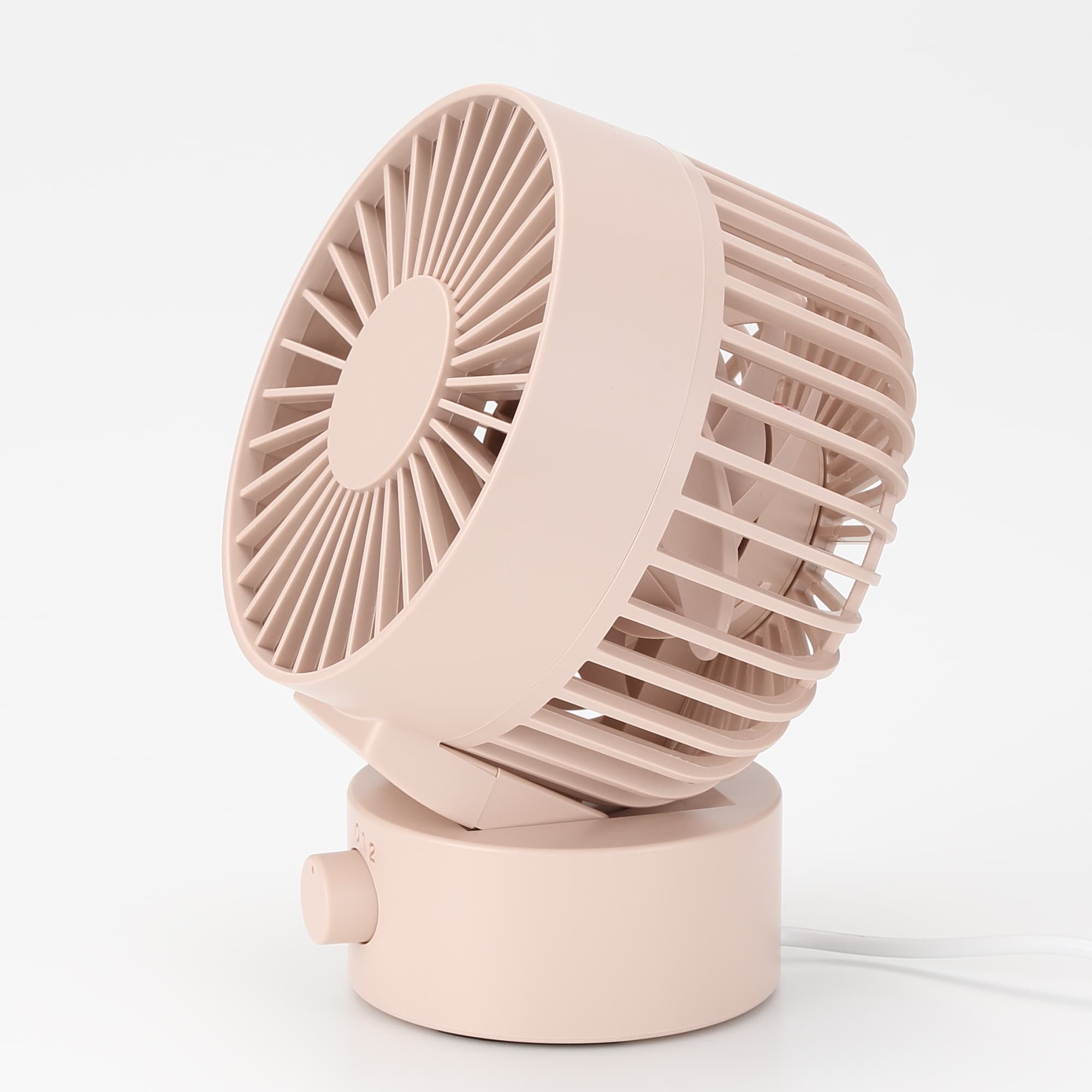 どこでもいっしょ デスクファン USBデスクファン（低騒音ファン）・ピンク | 無印良品