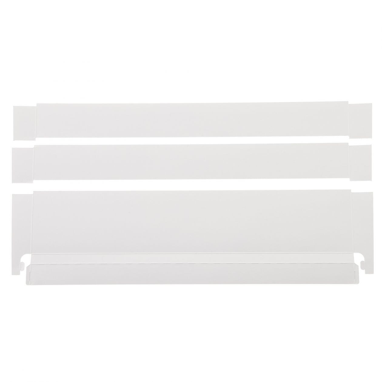 ポリプロピレン収納ケース用フロントインデックス 幅５５ｃｍ収納ケース横ワイド用 ２枚入り ポリプロピレン収納 通販 無印良品