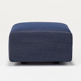 綿デニムユニットソファオットマン小用カバー／ブルー