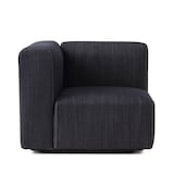 綿デニムユニットソファアーム付小用カバー／ネイビー