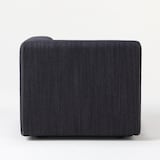 綿デニムユニットソファアーム付小用カバー／ネイビー