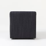 綿デニムユニットソファアームレス小用カバー／ネイビー