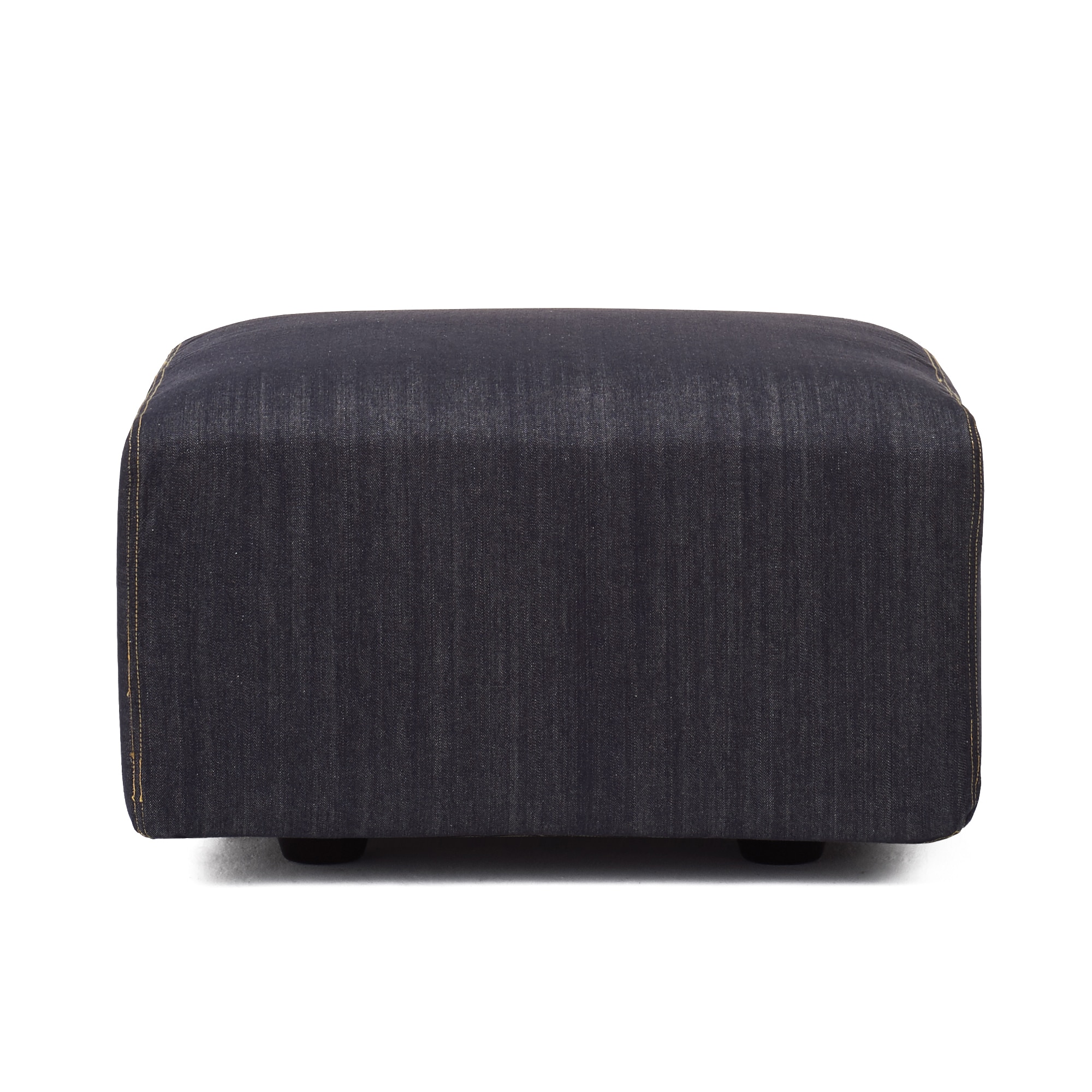 綿デニムユニットソファオットマン小用カバー／ネイビー