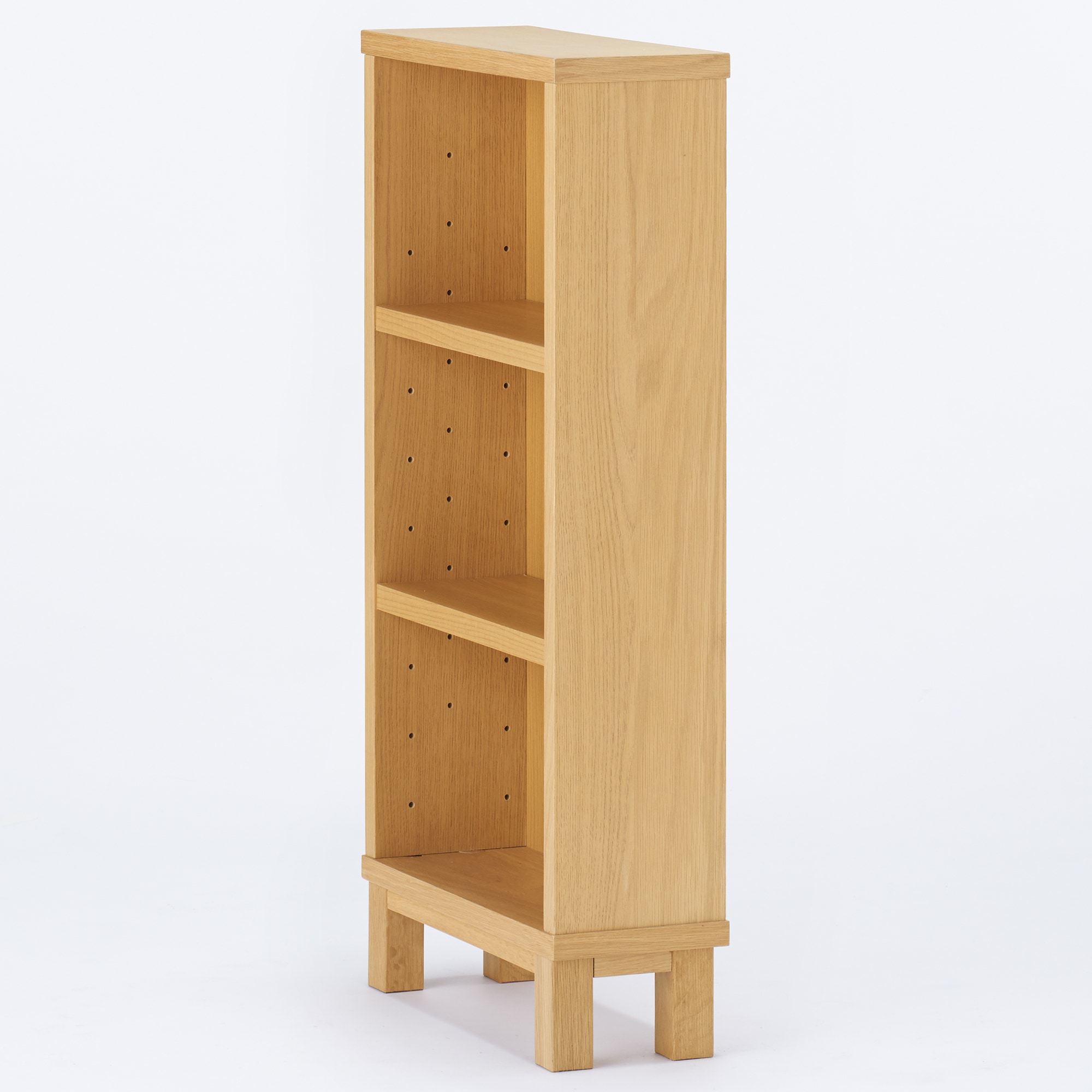 オーク材薄型ラック・小・奥行１６ｃｍ