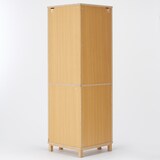 オーク材薄型ラック・コーナー用・大・奥行２２ｃｍ