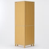 オーク材薄型ラック・コーナー用・大・奥行１６ｃｍ