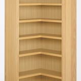 オーク材薄型ラック・追加棚コーナー用・奥行２２ｃｍ