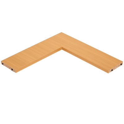 オーク材薄型ラック・追加棚コーナー用・奥行１６ｃｍ