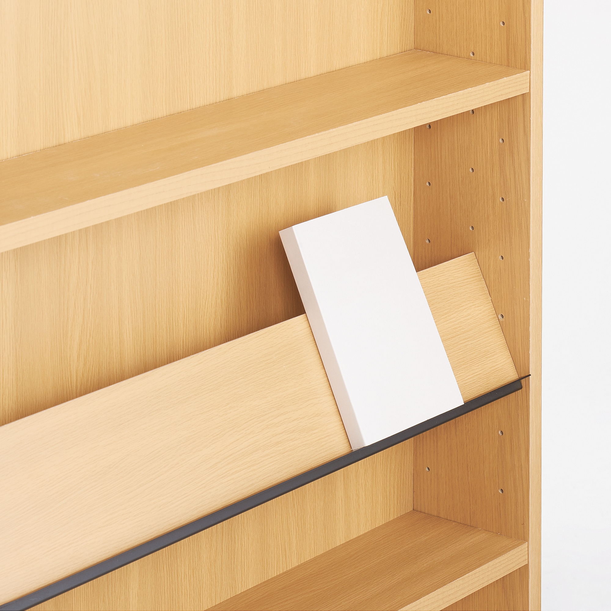 オーク材薄型ラック用・棚板ストッパー・ワイド