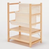 パイン材ユニットシェルフ用・帆布マガジンラック・幅５８ｃｍ用