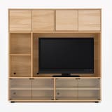 スタッキングキャビネット・木製扉（左右セット）・オーク材