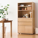 スタッキングキャビネット・引出し・大・オーク材