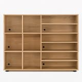 スタッキングキャビネット・仕切り板・オーク材