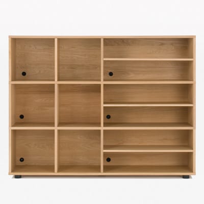 スタッキングキャビネット・仕切り板・オーク材