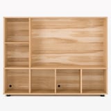 スタッキングキャビネット・仕切り板・オーク材