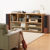 スタッキングキャビネット・幅１６２．５ｃｍ・追加セット・オーク材