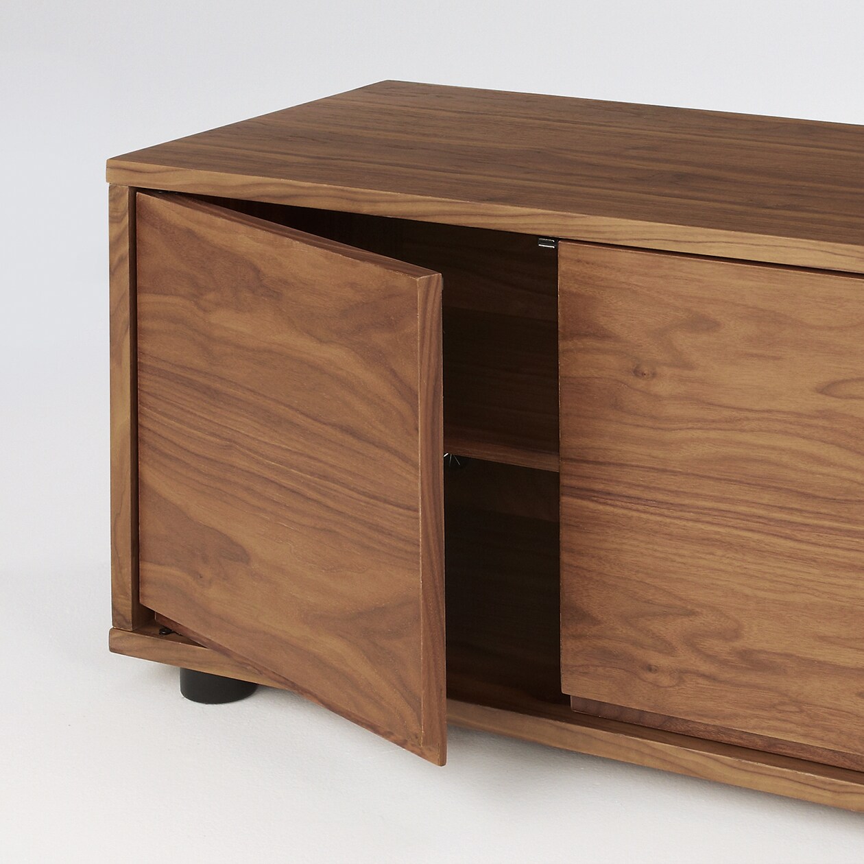 スタッキングキャビネット・木製扉（左右セット）・ウォールナット材