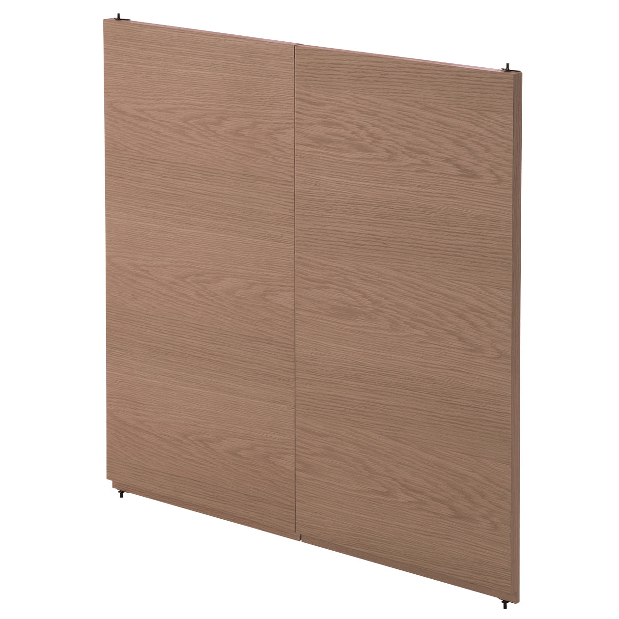 スタッキングキャビネット・木製扉ハイタイプ（左右セット）・ウォールナット材