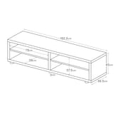 スタッキングキャビネット・幅１６２．５ｃｍ・基本セット・オーク材