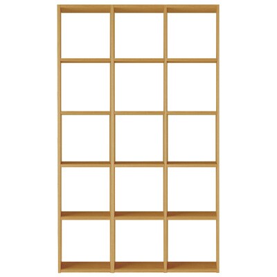 スタッキングシェルフセット・５段×３列・オーク材