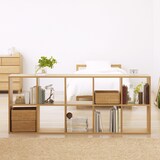 スタッキングシェルフセット・５段×２列・オーク材