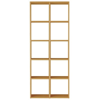 スタッキングシェルフセット・５段×２列・オーク材