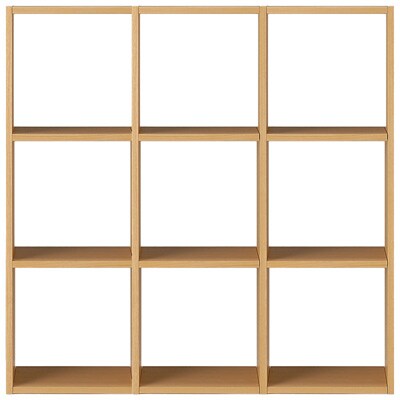 スタッキングシェルフセット・３段×３列・オーク材