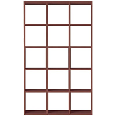 スタッキングシェルフセット・５段×３列・ウォールナット材