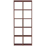 スタッキングシェルフセット・５段×２列・ウォールナット材