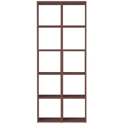 スタッキングシェルフセット・５段×２列・ウォールナット材