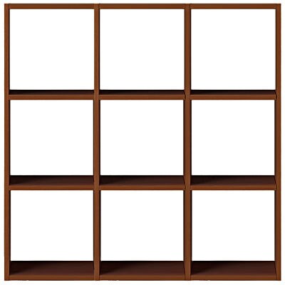 スタッキングシェルフセット・３段×３列・ウォールナット材