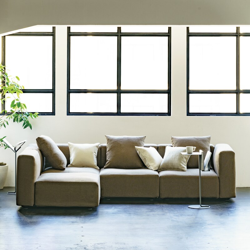 ユニットソファ本体・アーム付・大・幅98cm（モールドクッション 